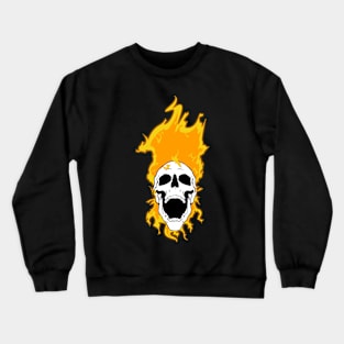 Flaming Skull Crewneck Sweatshirt
